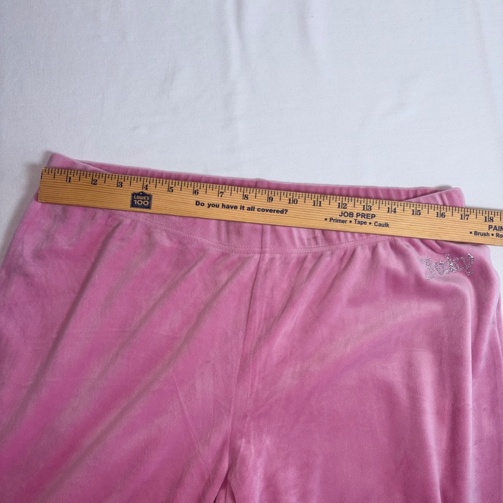 Juicy Couture Velour Tracksuit Large Rose Pink NEW Rhinestone Logo Y2K Set - Picture 8 of 11